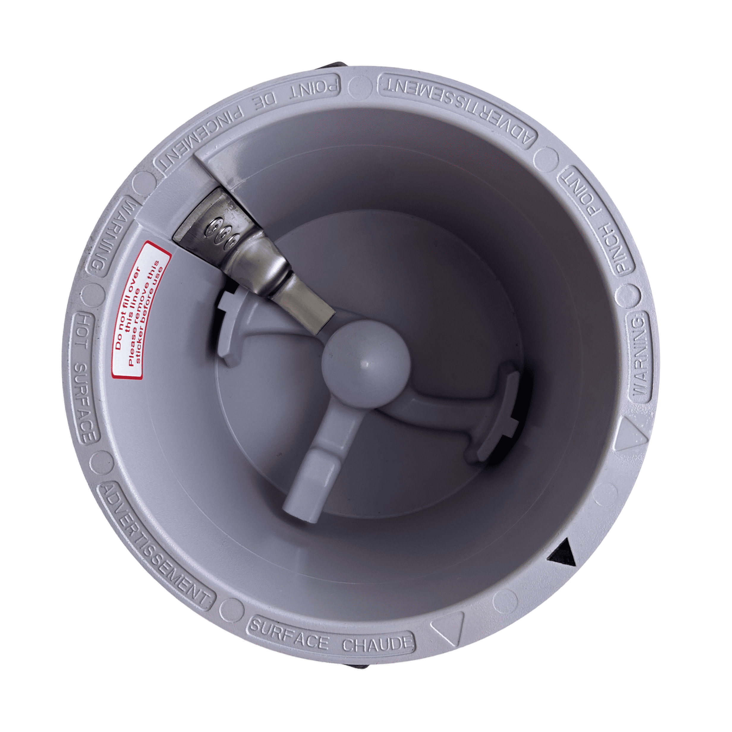 FoodCycler FC-30 bucket interior showing grinding arm