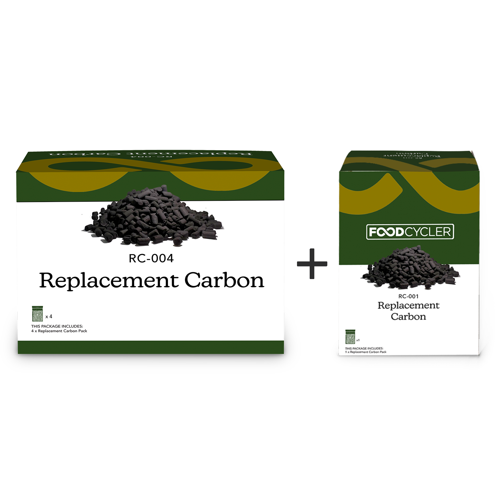 FoodCycler Replacement Carbon Refill: 1 4-Pack pack + 1 1-pack in their boxes