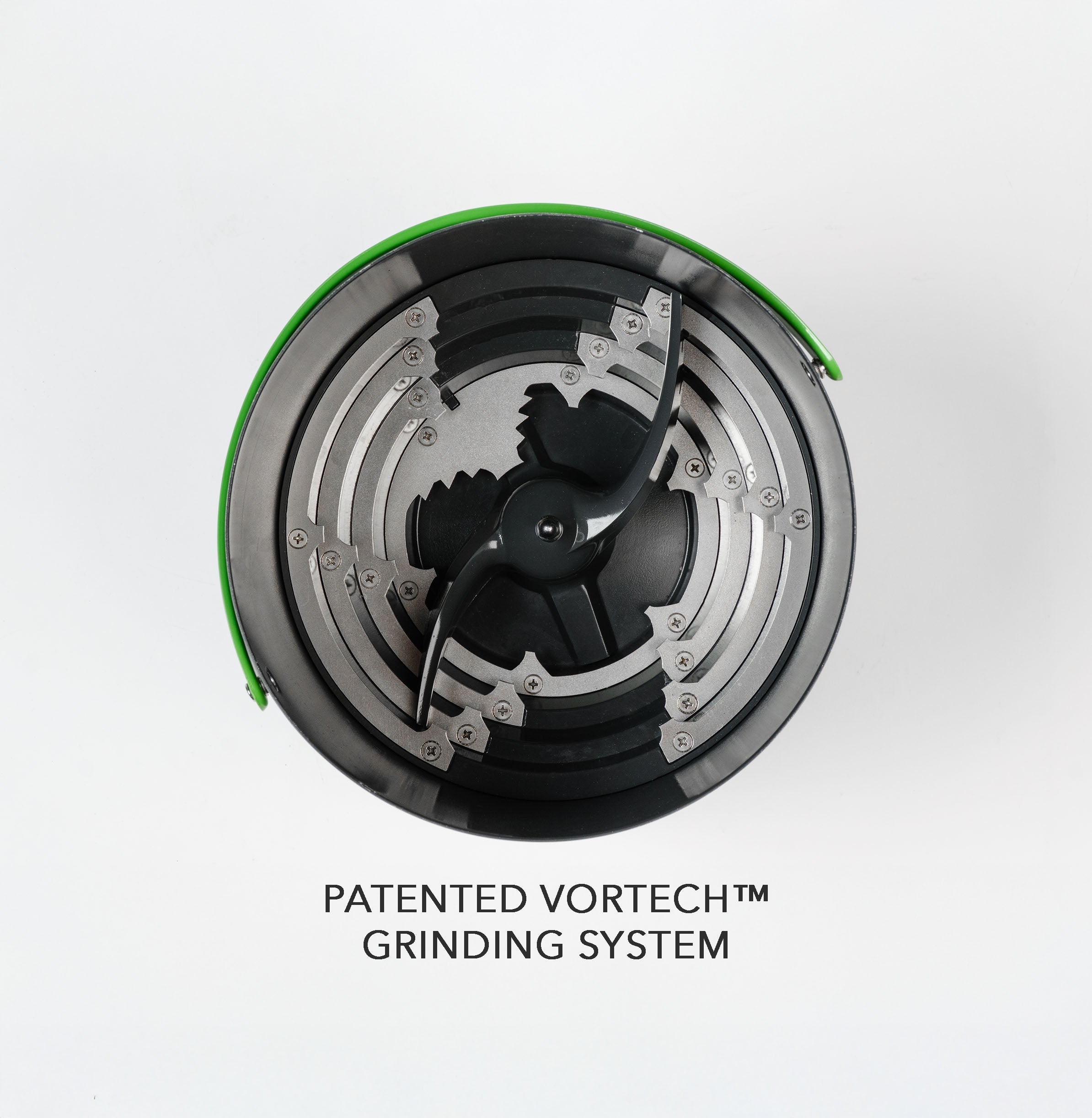 Interior of FoodCycler FC-75 showcasing the powerful Vortech grinding system