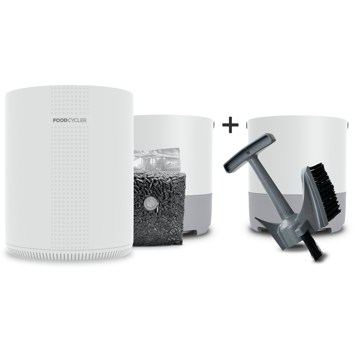 Home Food Recycler Clean-Up Bundle | Eco 3™ + Bucket & Brush Pack